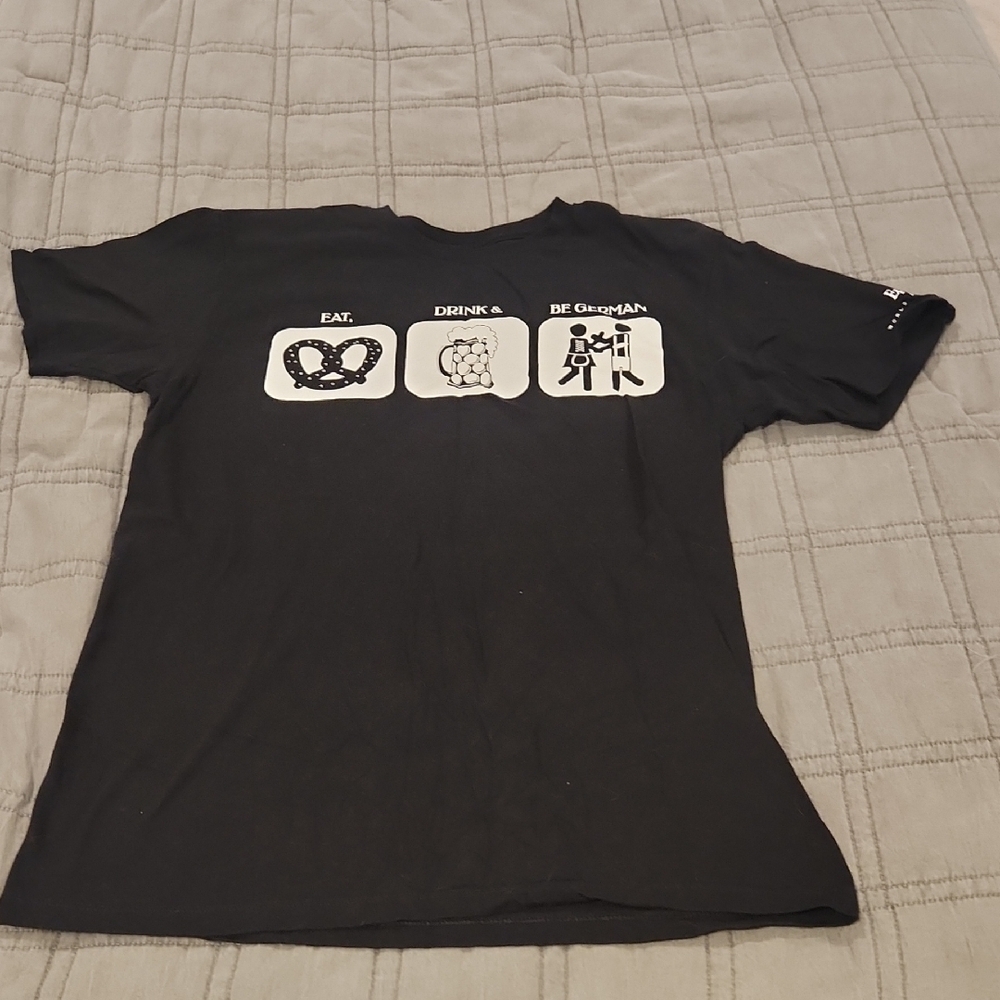 Disney Black"Eat, Drink & Be German" Graphic Tee for Men